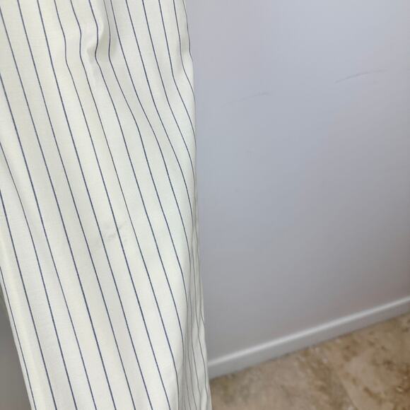 J.Crew Collection Portia Pant Ivory Pinstripe Italian Wool Classic US 10 NWT - Picture 15 of 15